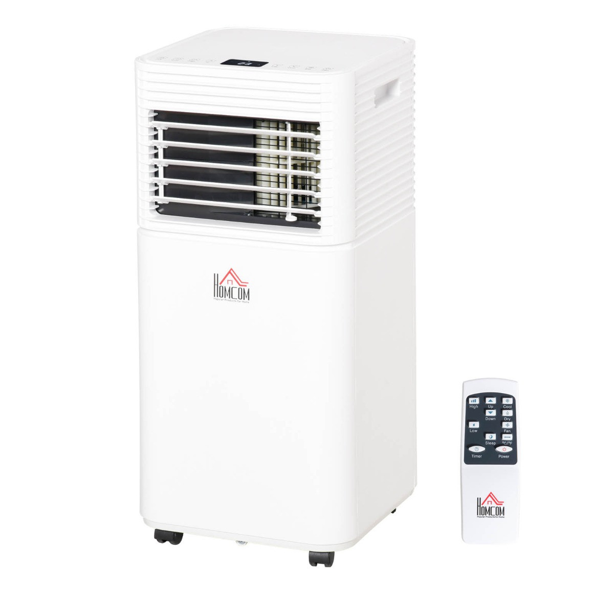 Homcom 4-In-1 Portable Air Conditioner Unit, White - 9000 BTU>