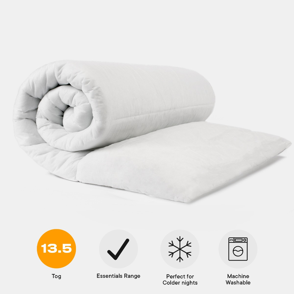 OHS Essentials 13.5 Tog Cosy Duvet - Double>