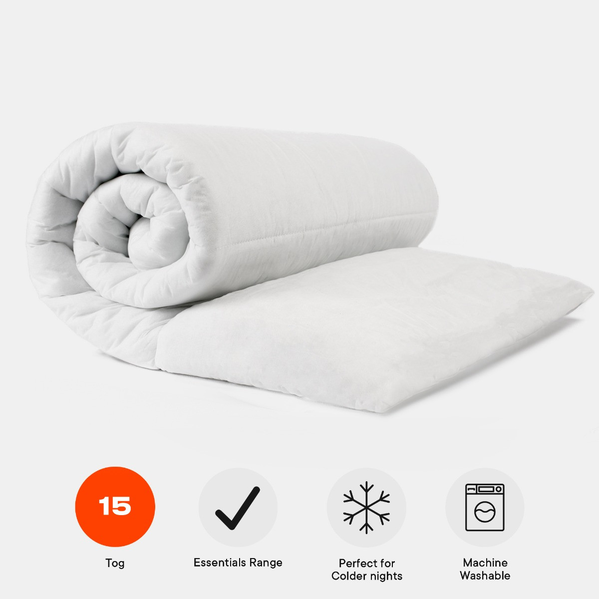 OHS Essentials 15 Tog Extra Cosy Duvet - Superking>