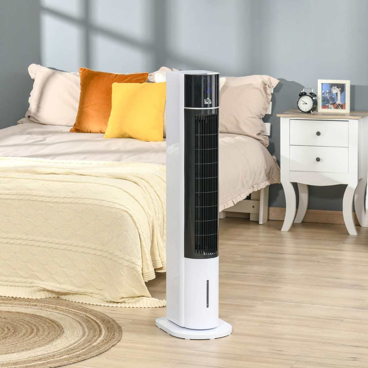 Homcom Bladeless Air Cooling Tower Fan With Water Conditioner Humidifier>