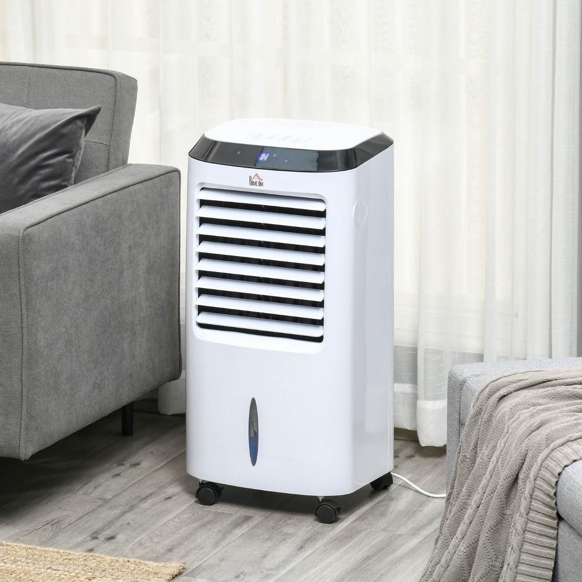 Homcom Portable Air Cooler Conditioner - White