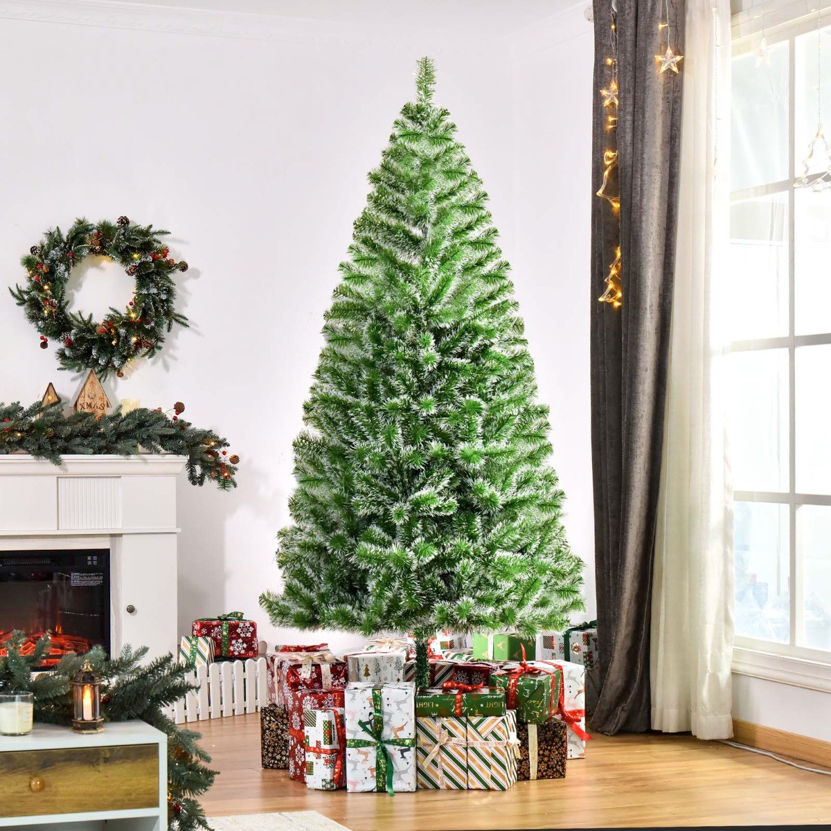 OHS Artificial Christmas Tree, Green - 7ft>