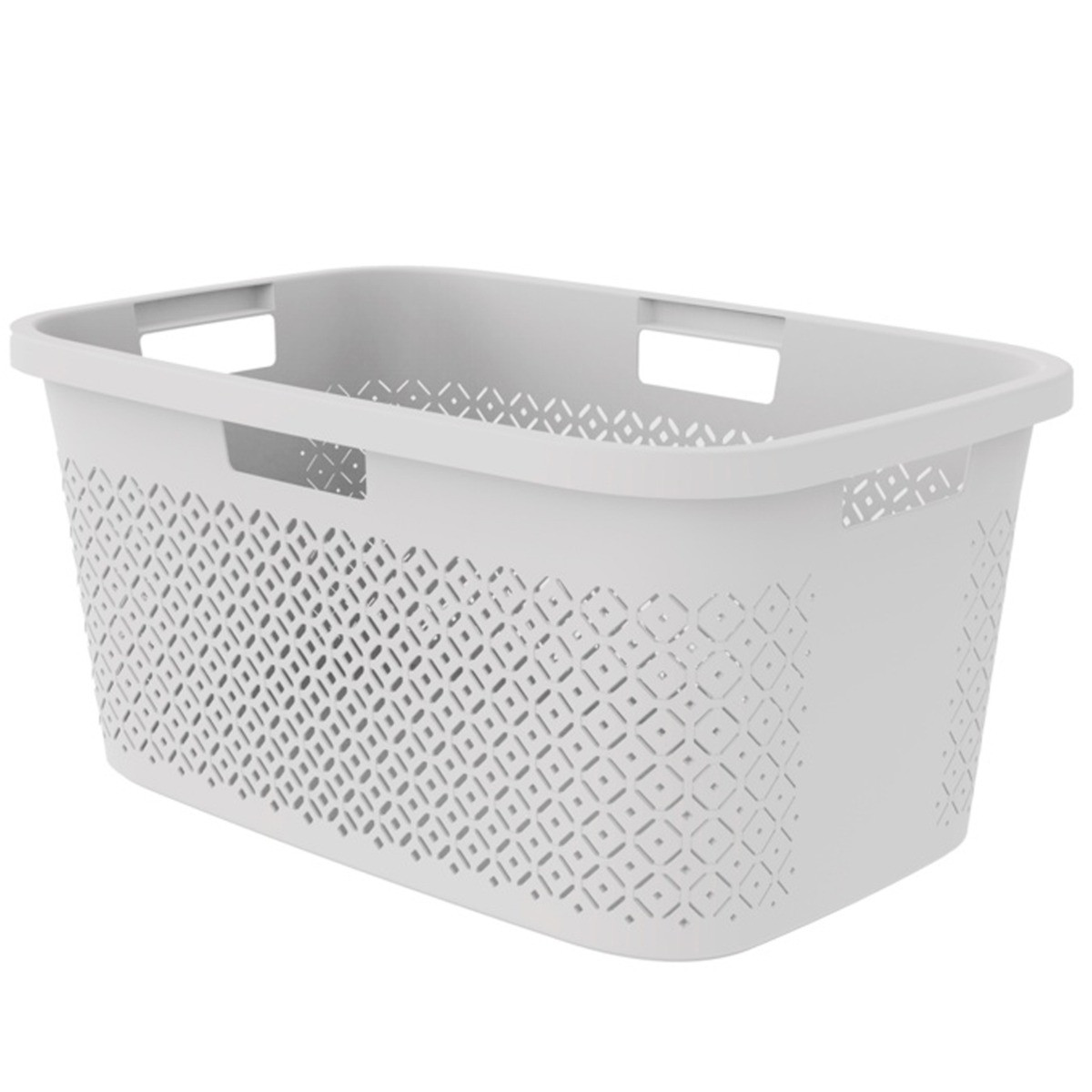 Curver Terazzo Laundry Basket 47 Litre - Grey>