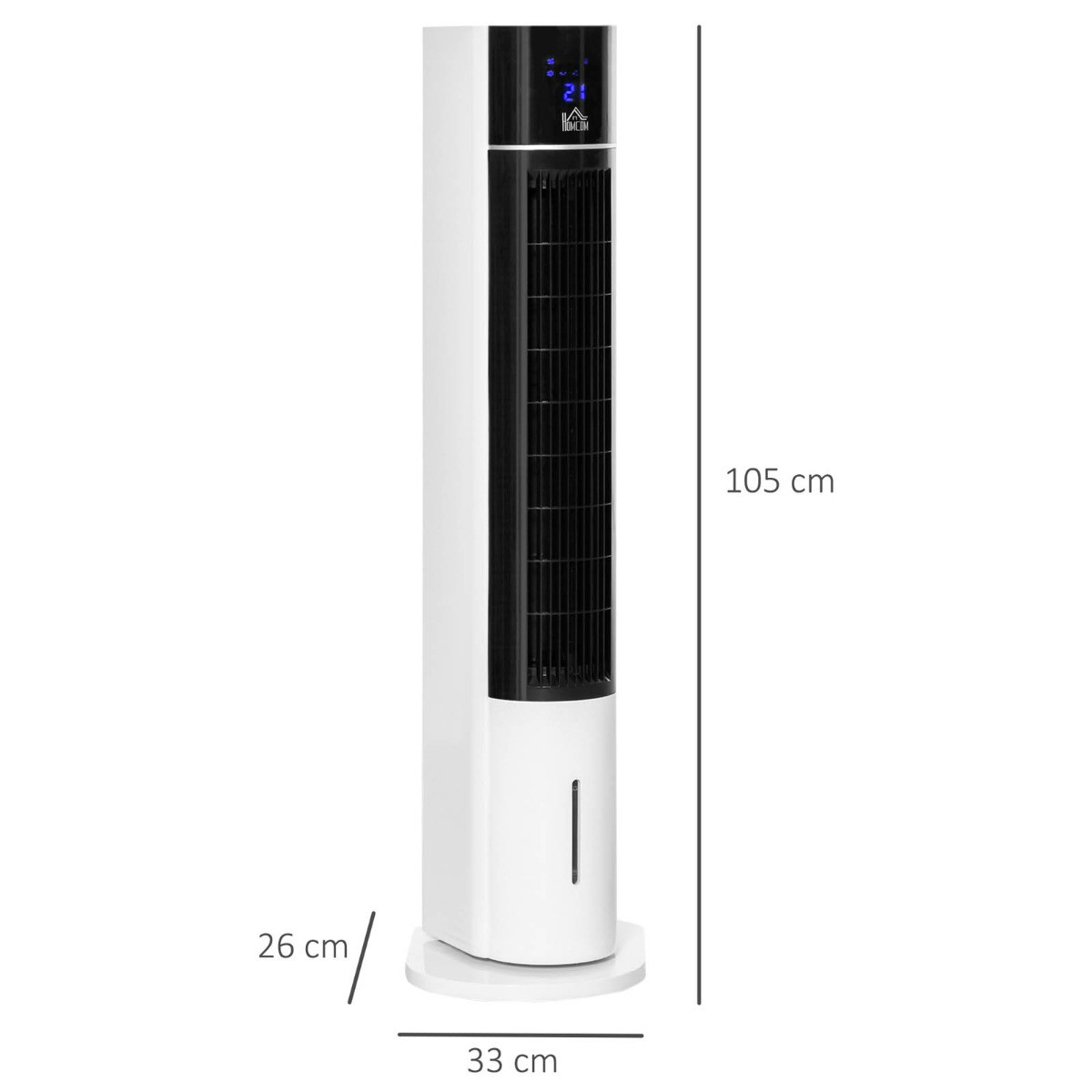 Homcom Bladeless Air Cooling Tower Fan With Water Conditioner Humidifier>