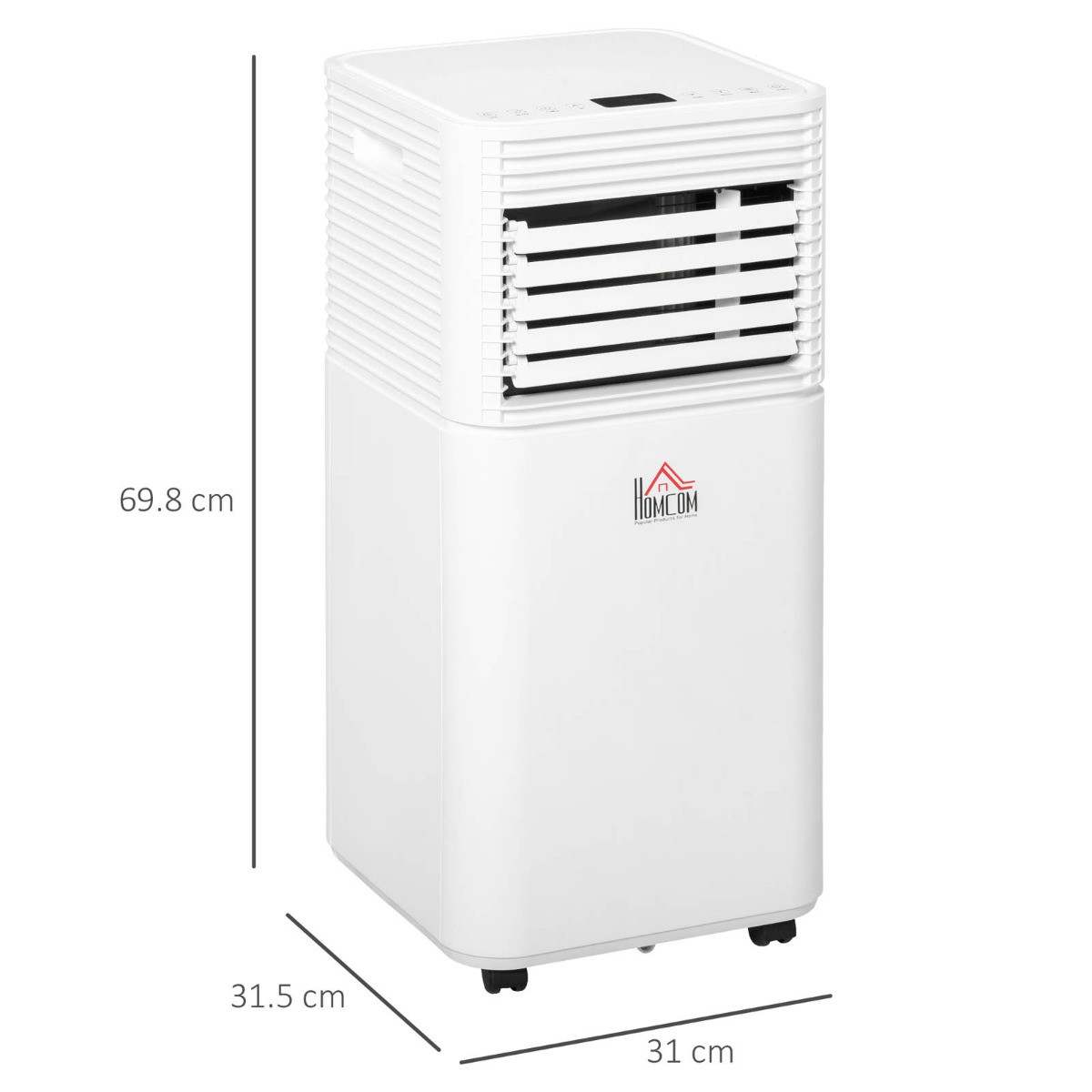 Homcom 4-In-1 Portable Air Conditioner Unit , White - 10,000 BTU>