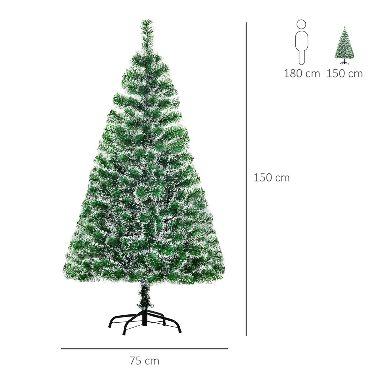 OHS Artificial Christmas Tree, Green - 5ft>