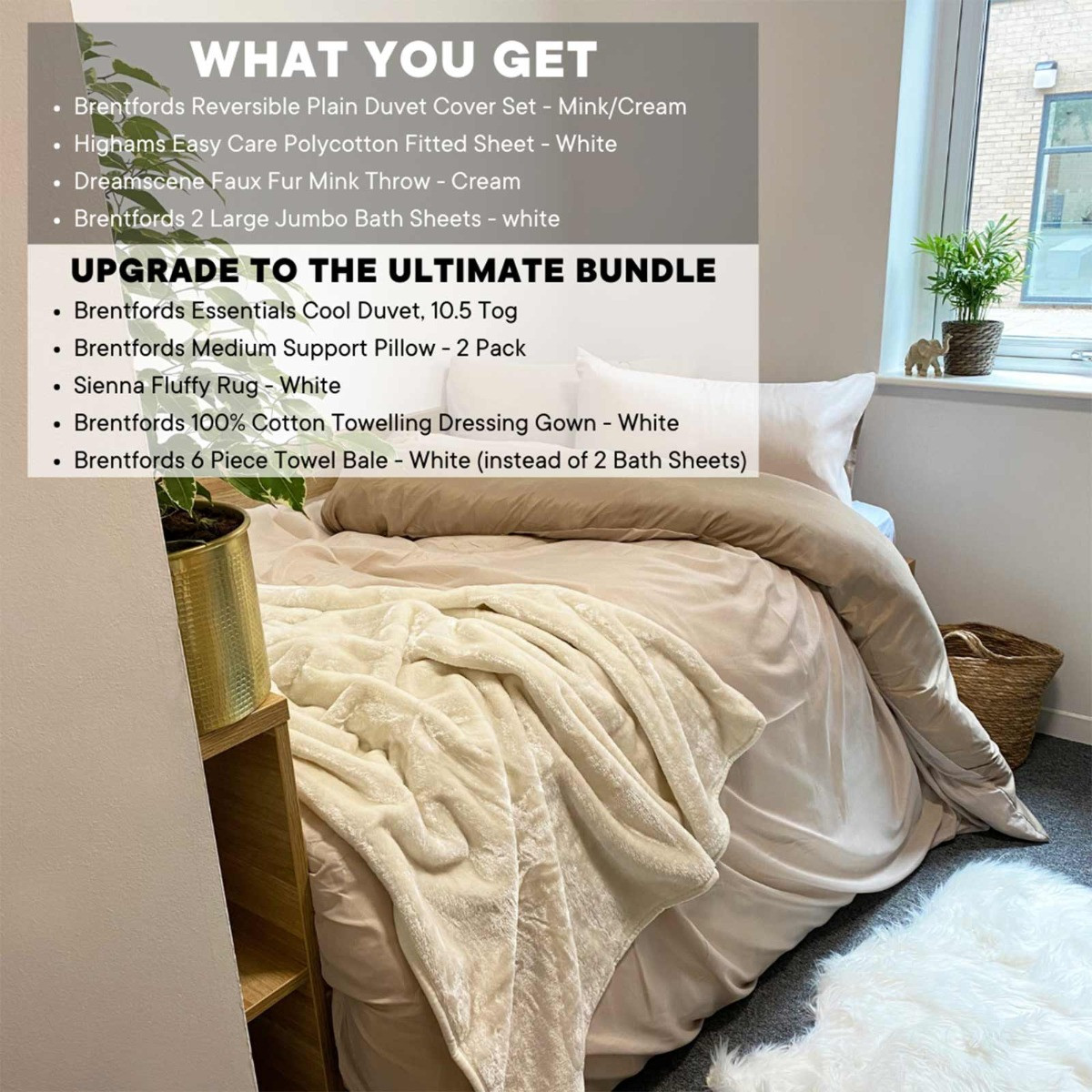 Classic Ultimate Bundle, Mink - Double>