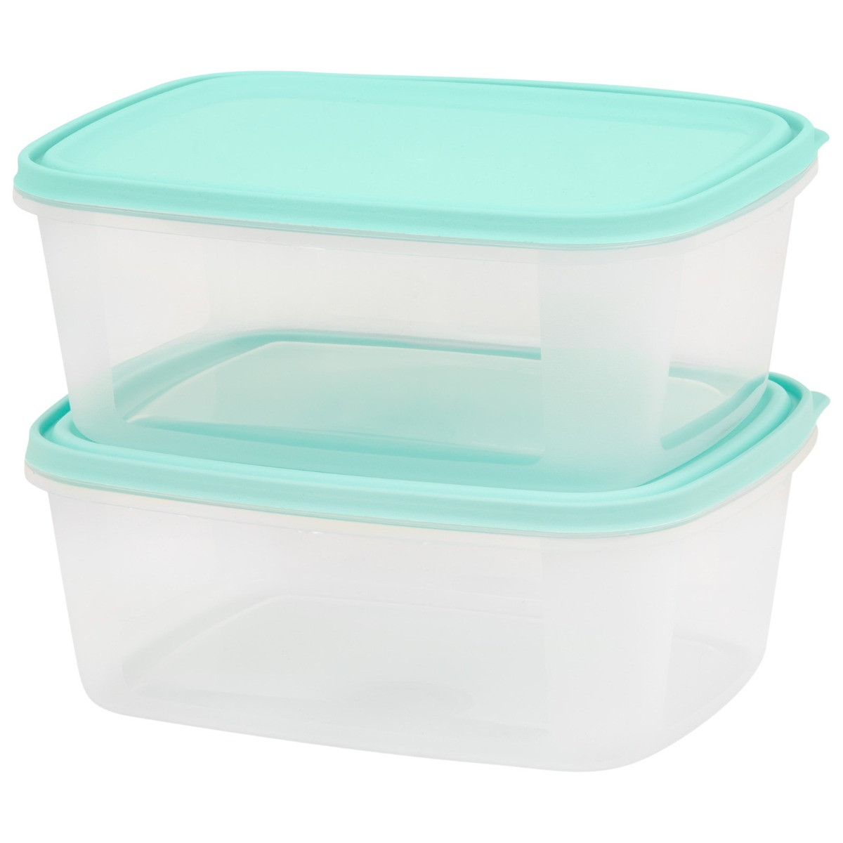 Wham Set of 2 Everyday Food Boxes 3 Litre - Clear