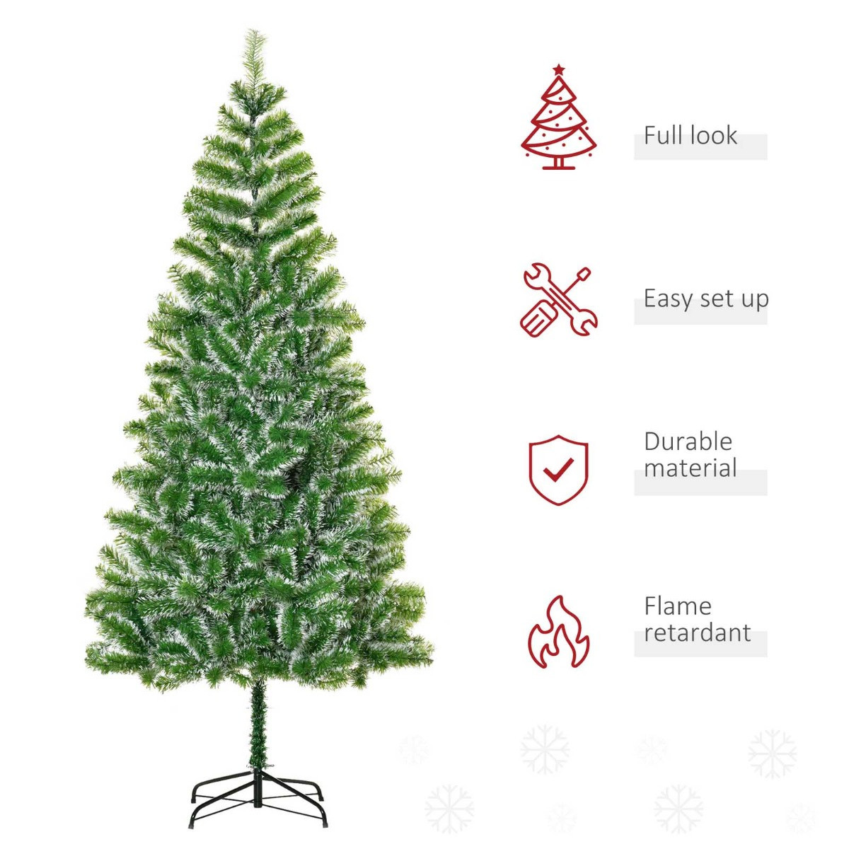 OHS Artificial Christmas Tree, Green - 7ft>