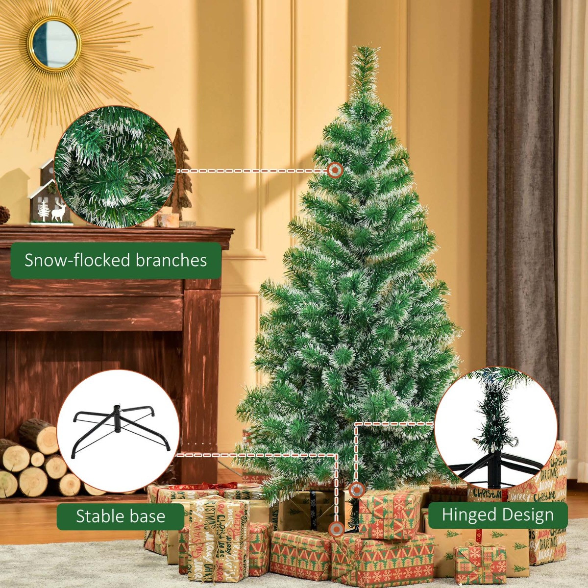 OHS Artificial Christmas Tree, Green - 5ft>