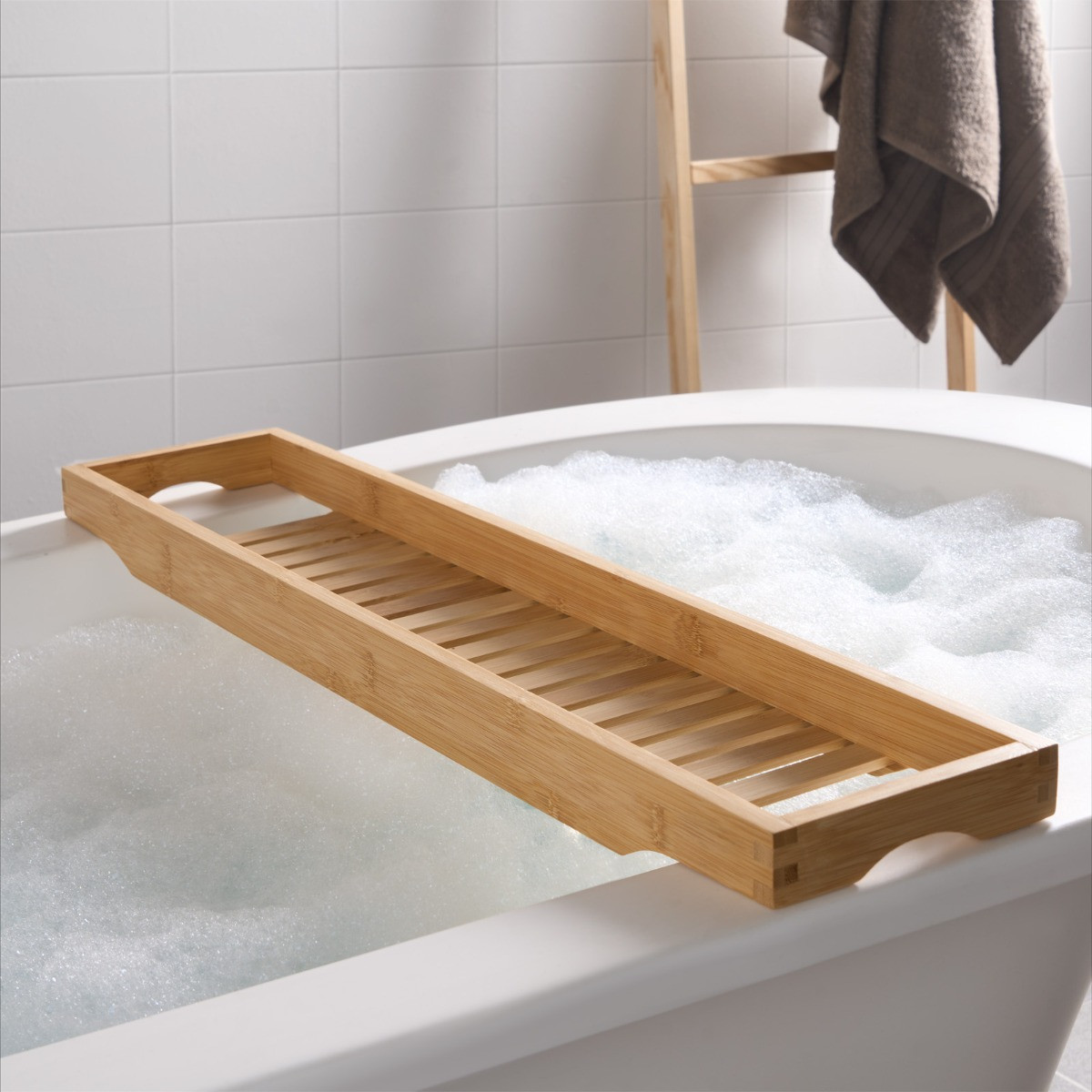 OHS Wooden Bath Rack - Natural>