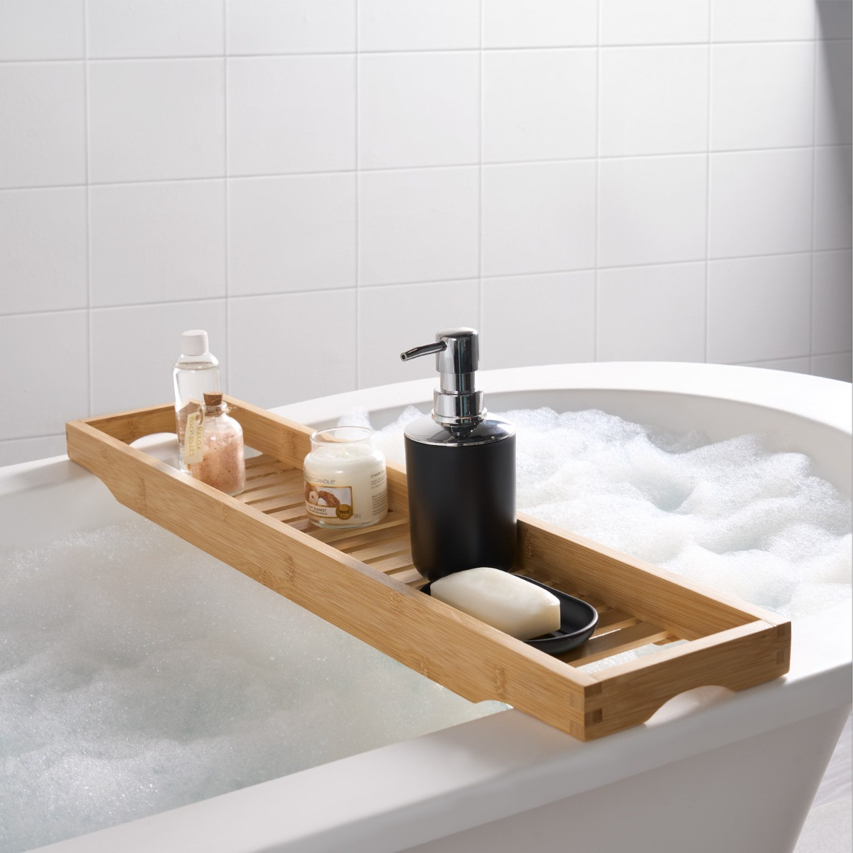 OHS Wooden Bath Rack - Natural>