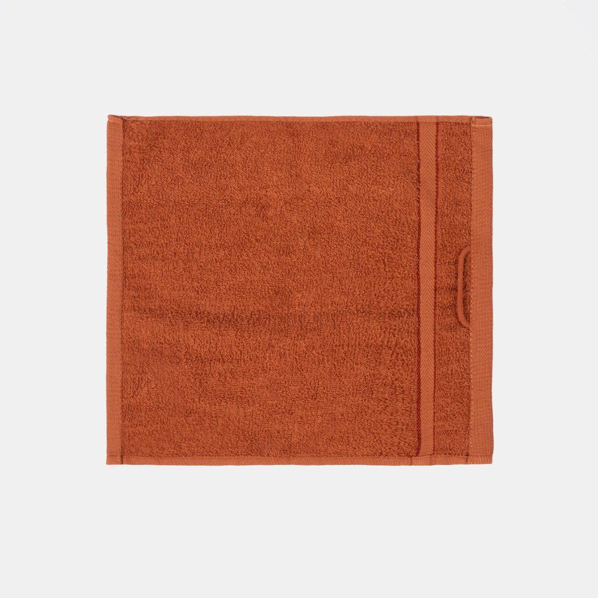 Brentfords 100% Cotton Face Cloth, Burnt Orange - 1PC>