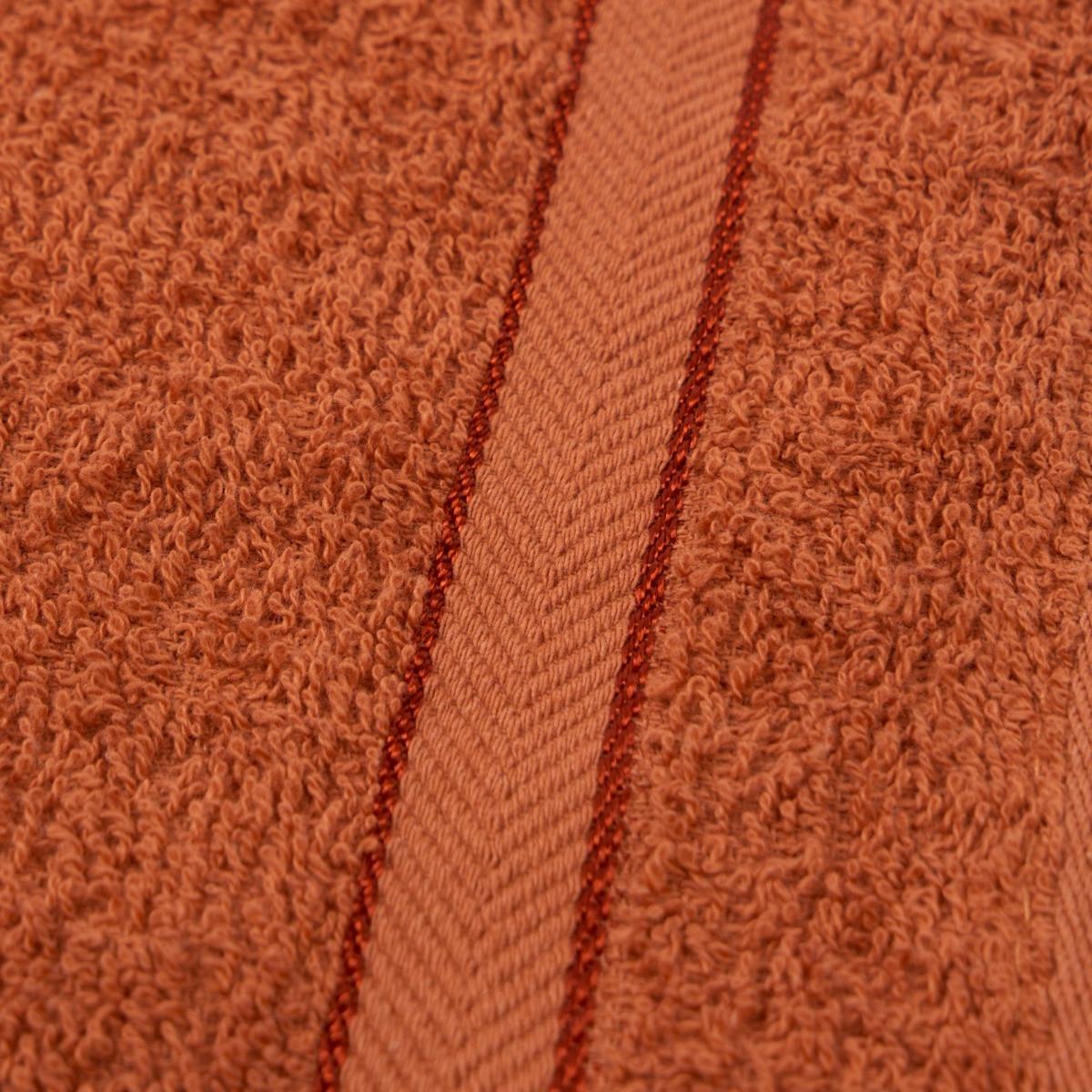 Brentfords 100% Cotton Face Cloth, Burnt Orange - 1PC>