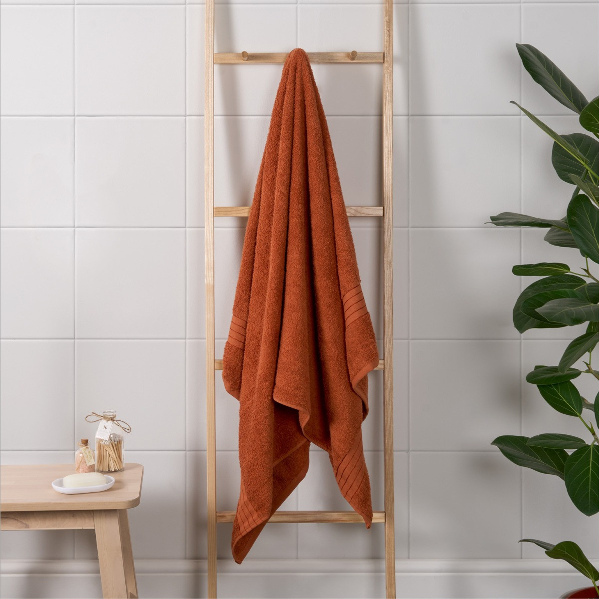 Brentfords 100% Cotton Towel - Burnt Orange>