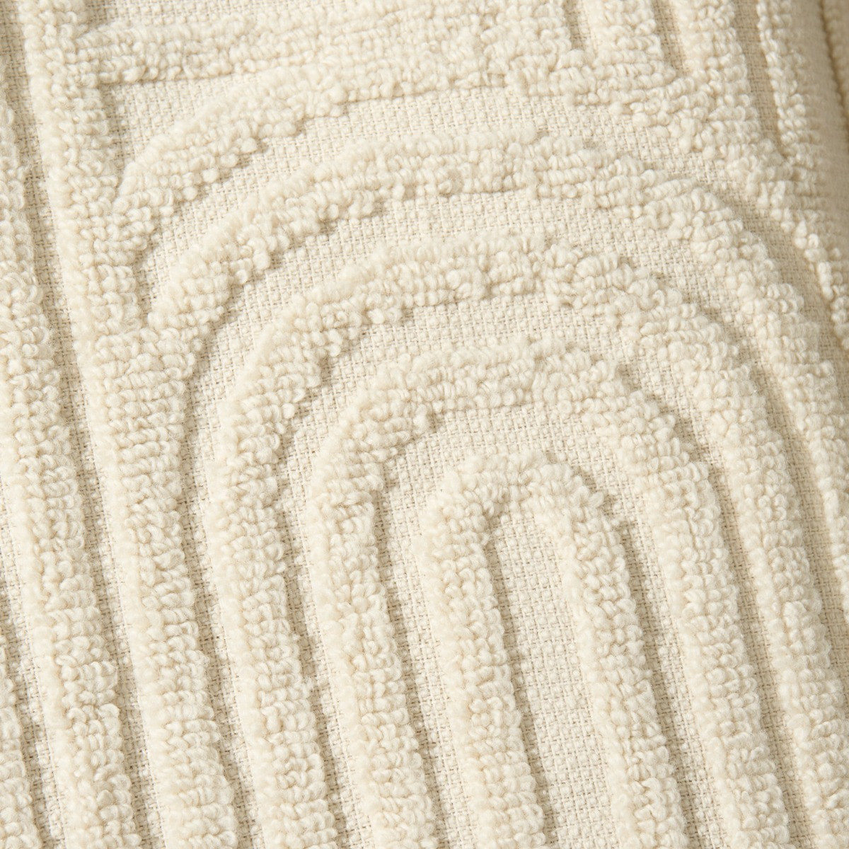 OHS Jacquard Texture Arches Towel - Cream>