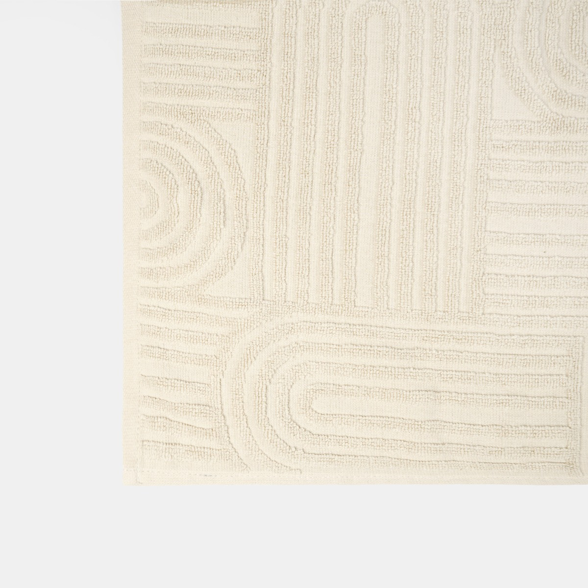 OHS Jacquard Texture Arches Towel - Cream>