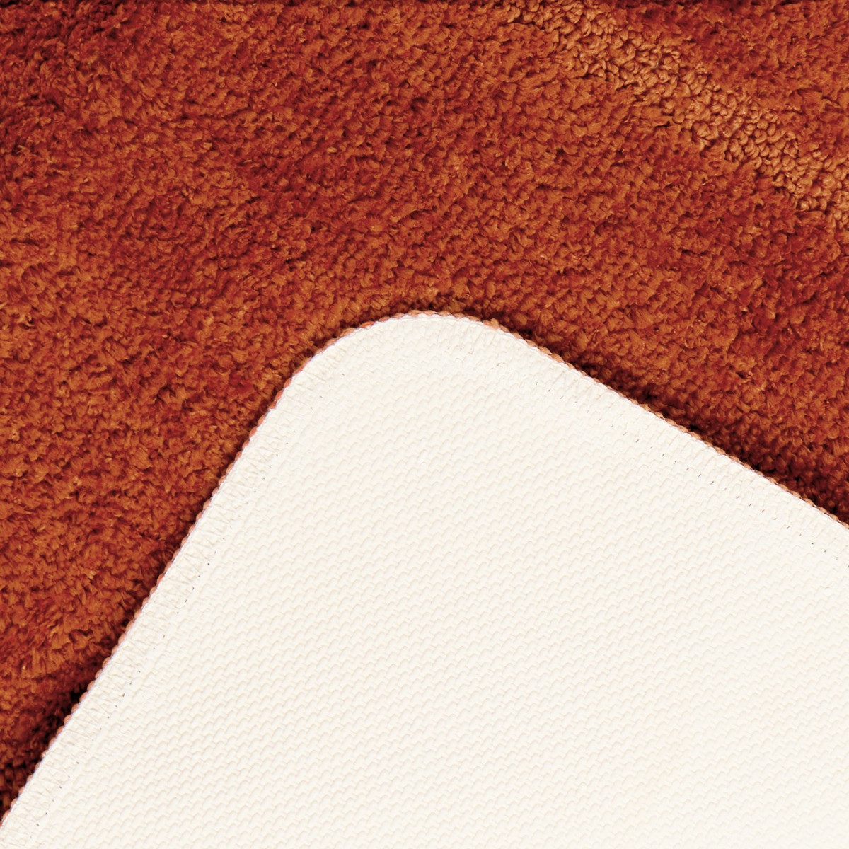 OHS Border Tufted Bath Mat - Burnt Orange >