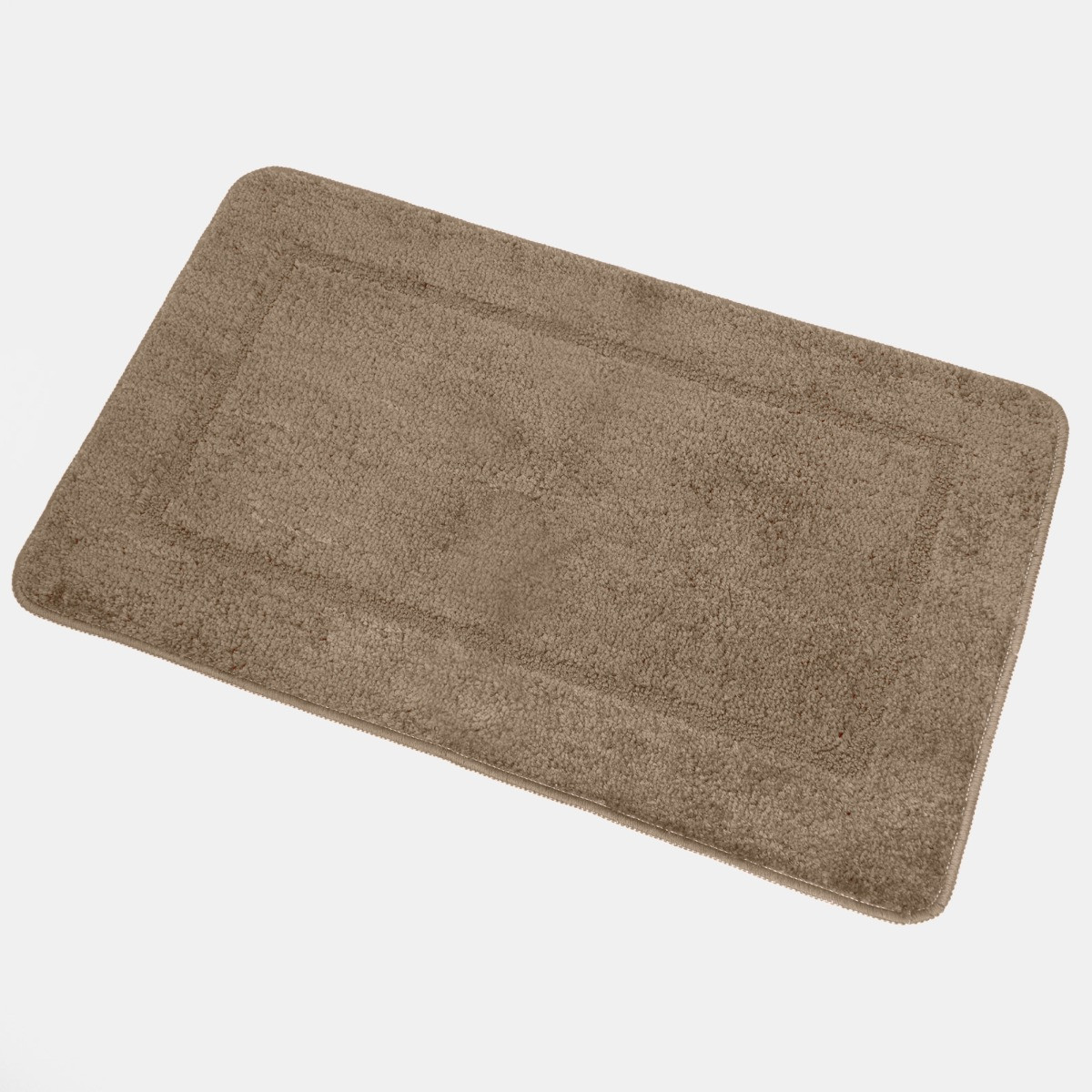 OHS Border Tufted Bath Mat - Mocha>