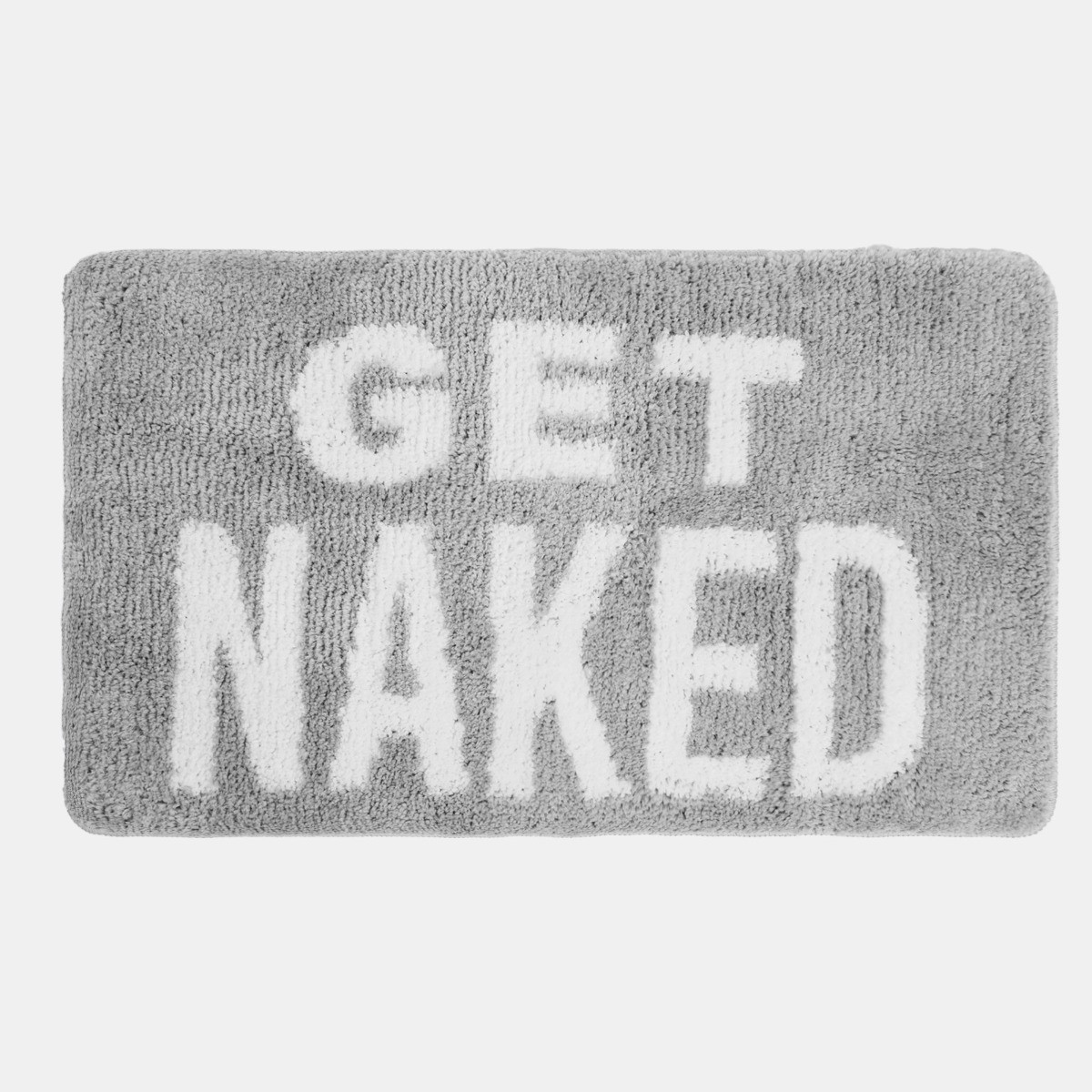 OHS Get Naked Tufted Bath Mat - Grey>