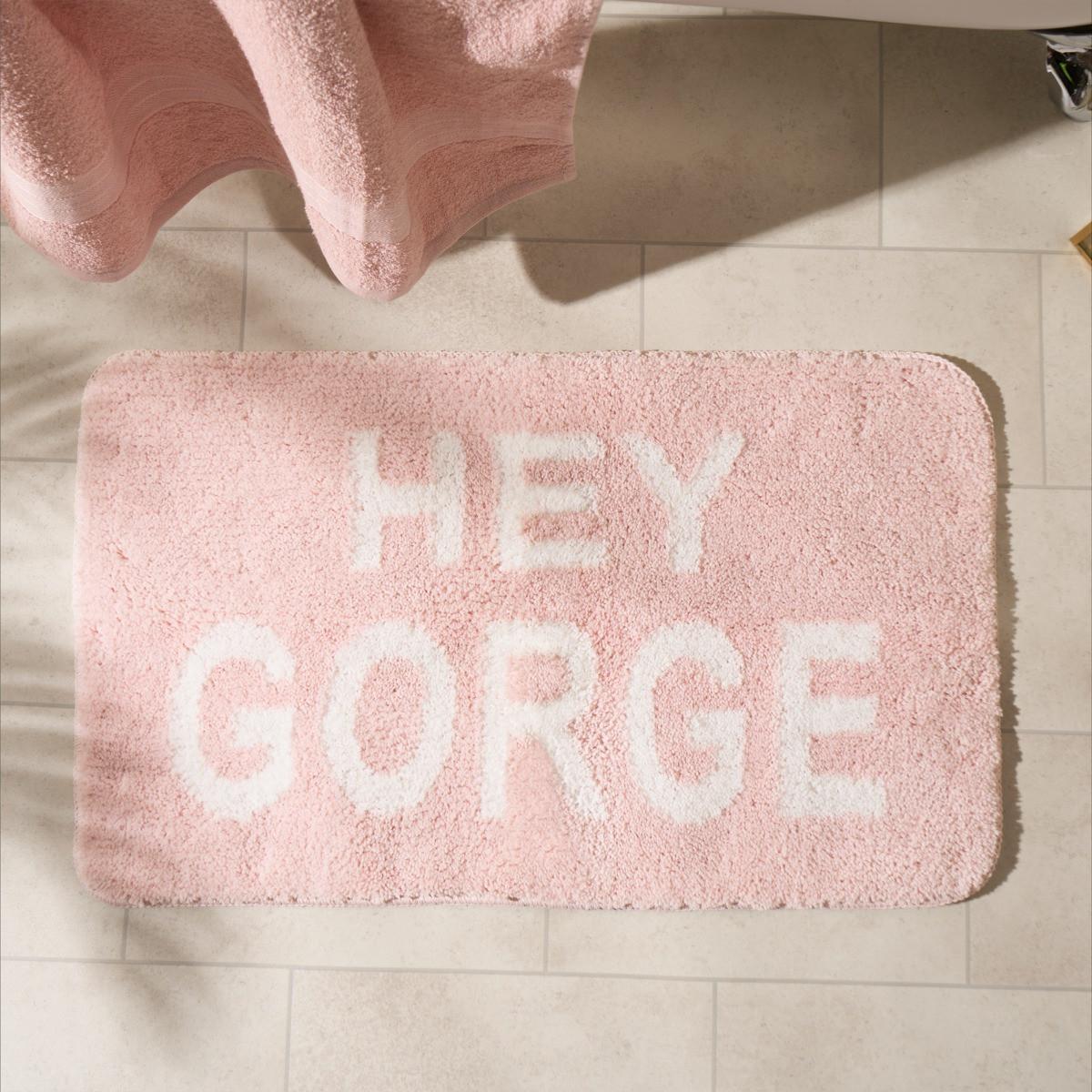 OHS Hey Gorge Tufted Bath Mat - Blush>