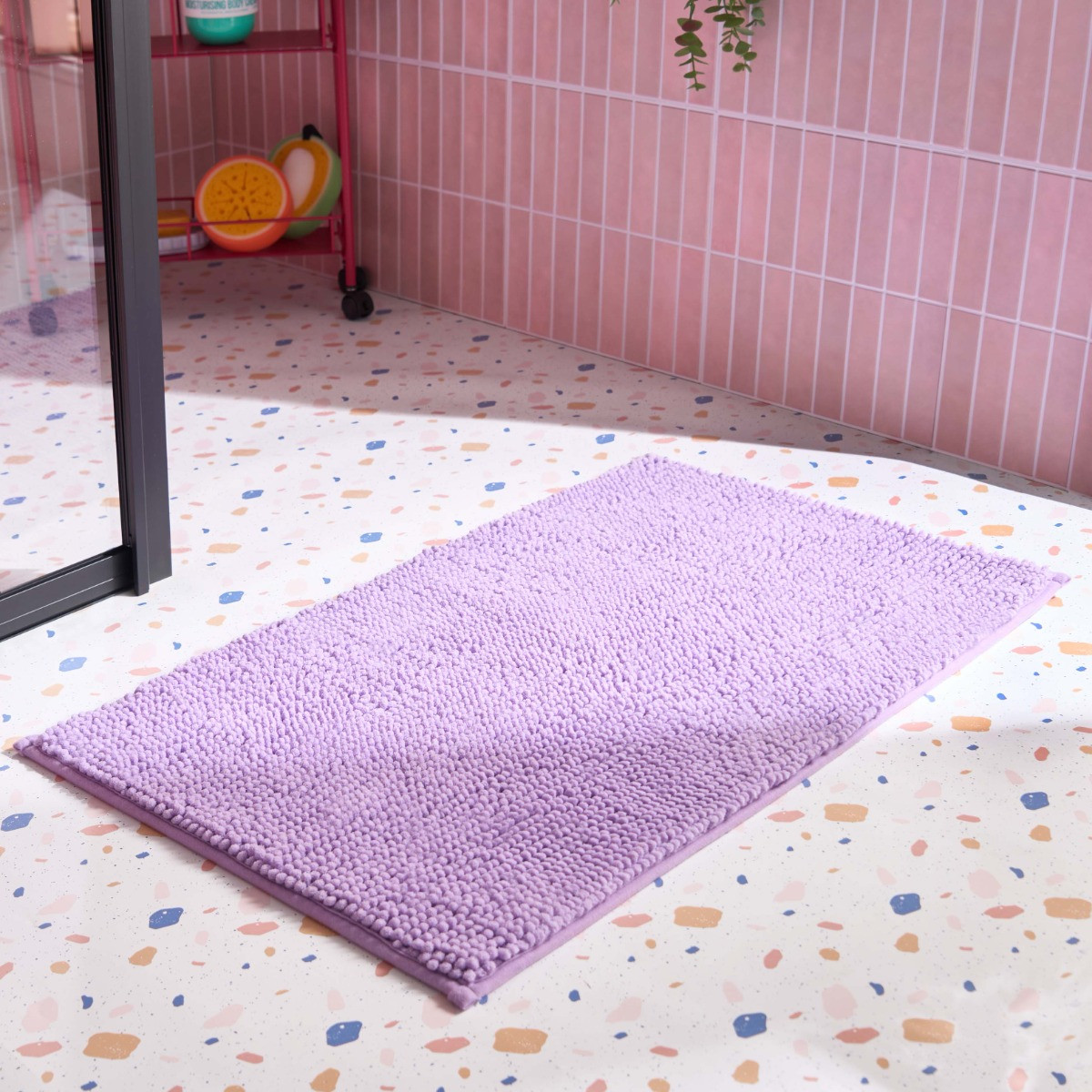 Brentfords Noodle Bath Mat - Lilac>