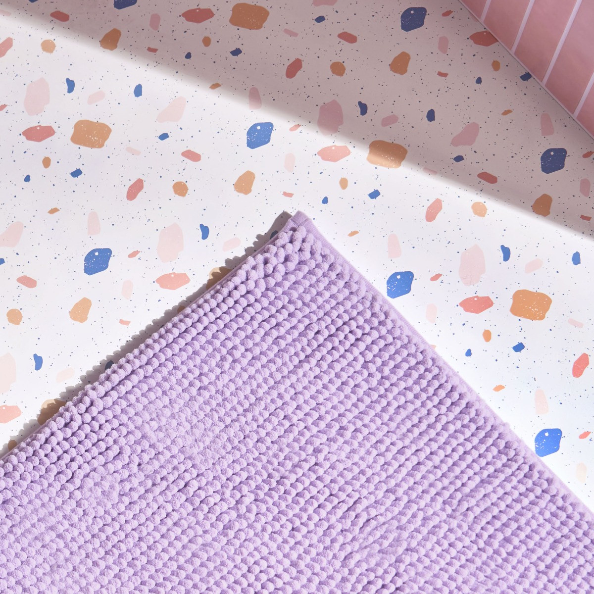 Brentfords Noodle Bath Mat - Lilac>