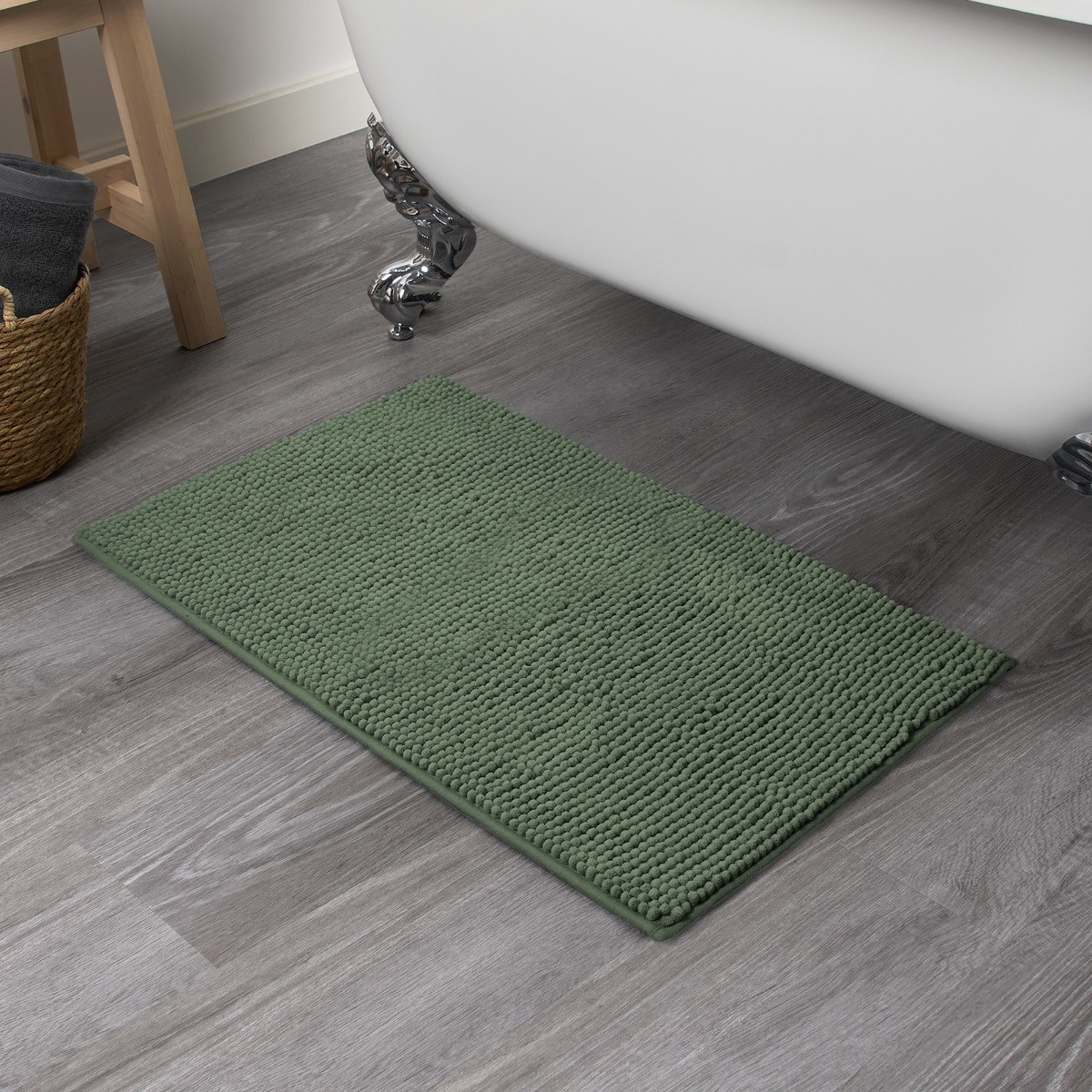 Brentfords Noodle Bath Mat - Olive Green>