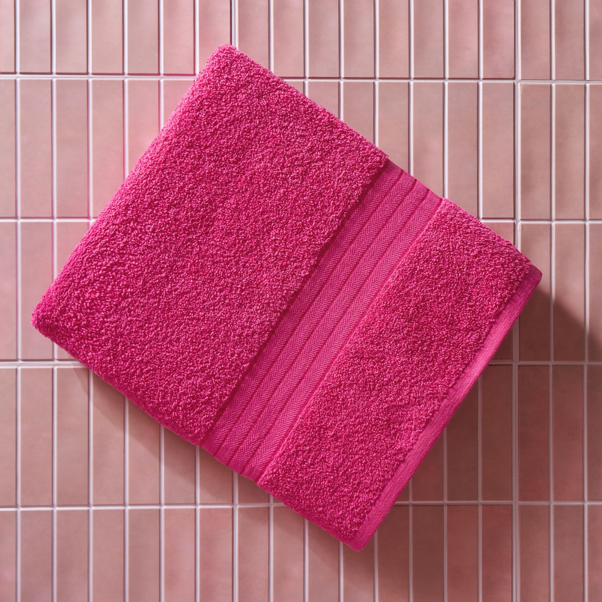 Brentfords 100% Cotton Towel - Pink>