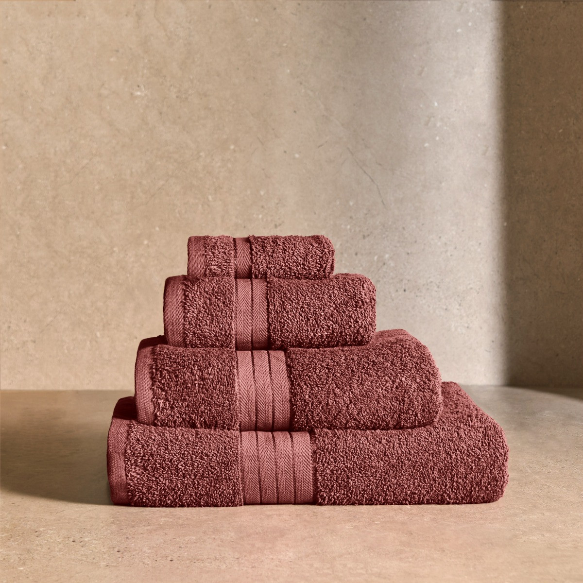 Brentfords 100% Cotton Towel - Burgundy>