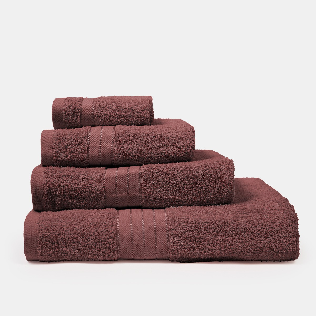 Brentfords 100% Cotton Towel - Burgundy>