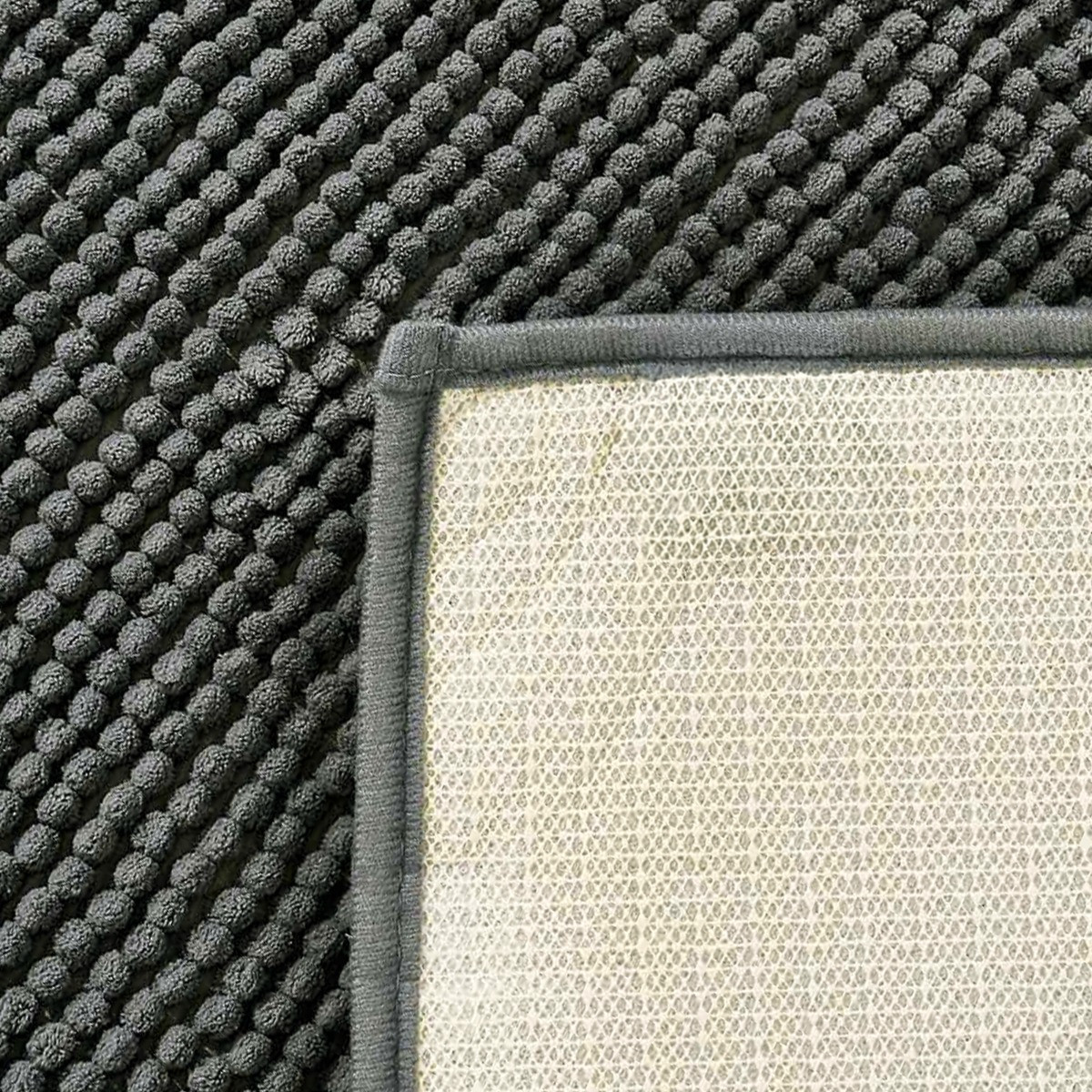 Brentfords Square Noodle Bath Mat - Charcoal>