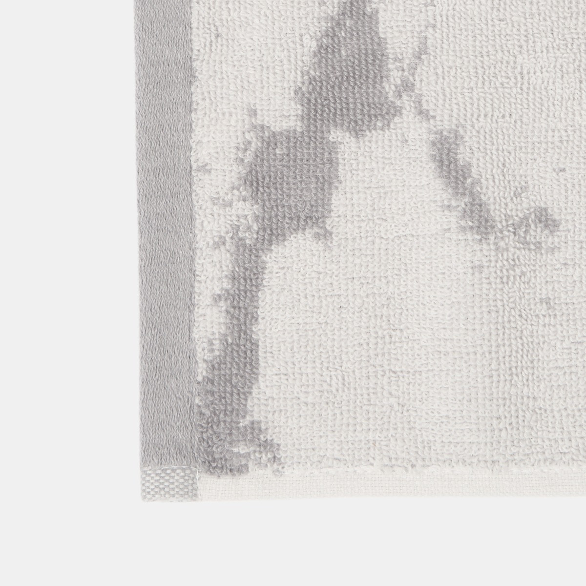 OHS 100% Cotton Jacquard Marble Towel - Grey>