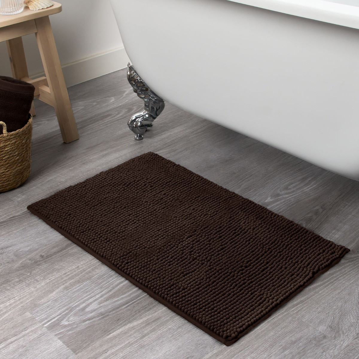 Brentfords Noodle Bath Mat - Chocolate>