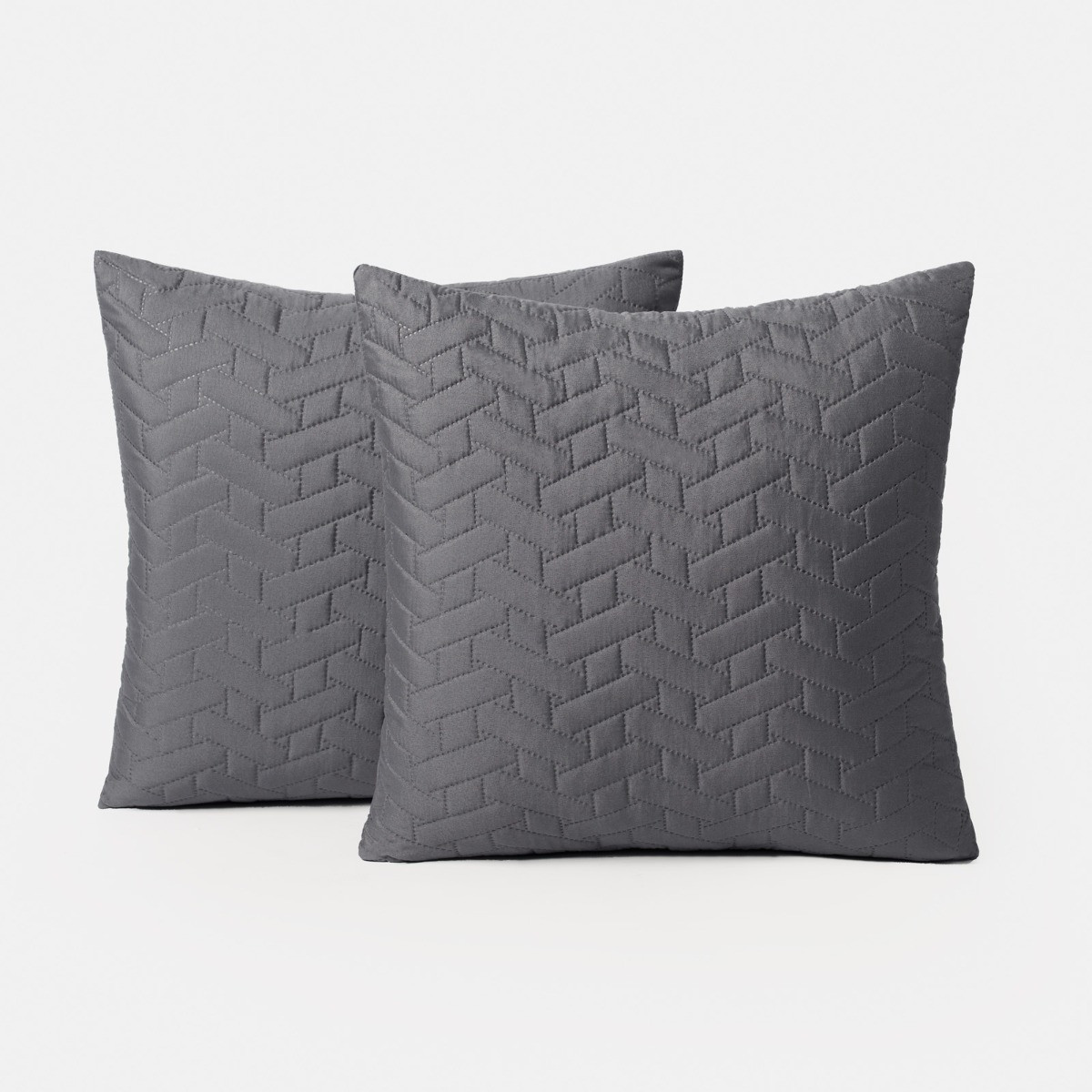 Brentfords Pinsonic Cushion Covers - Charcoal>