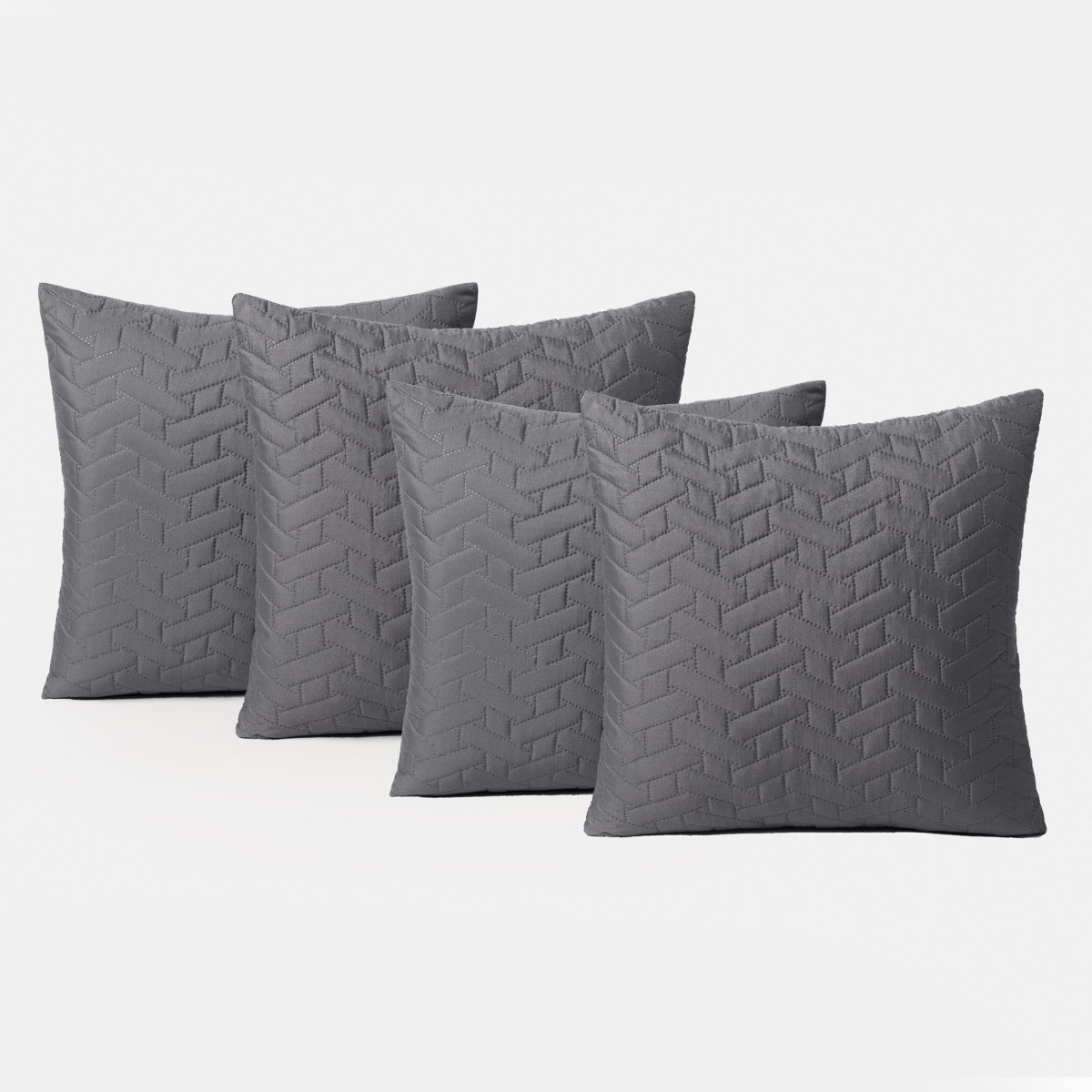 Brentfords Pinsonic Cushion Covers - Charcoal>