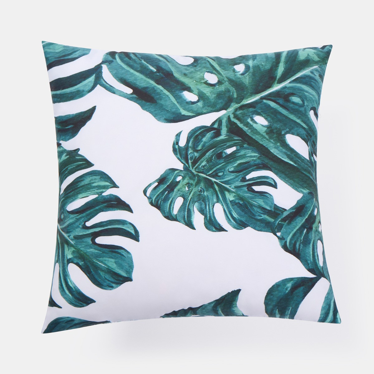 OHS Indoor/Outdoor Tropical Print Cushion Covers - Green/White>