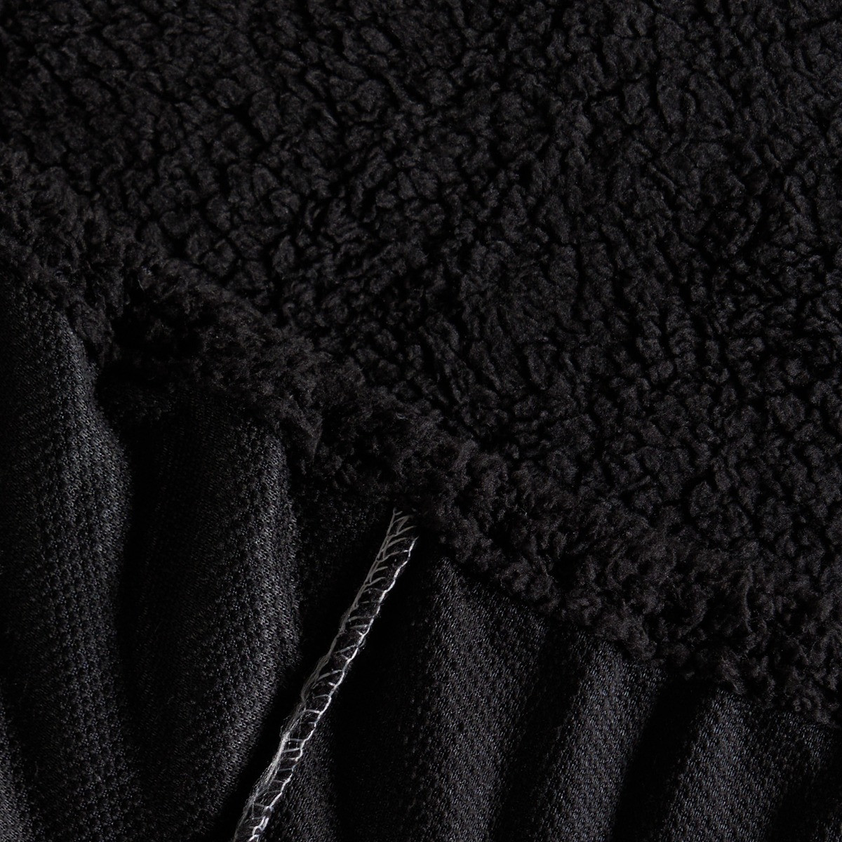 Brentfords Teddy Fleece Fitted Sheet, Black - Single>