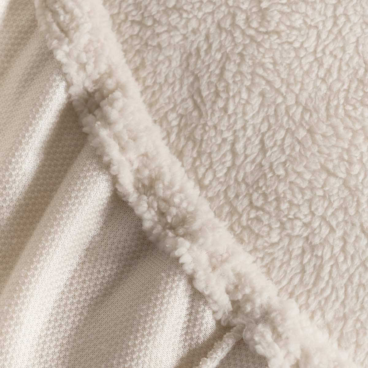 Brentfords Teddy Fleece Fitted Sheet - White>