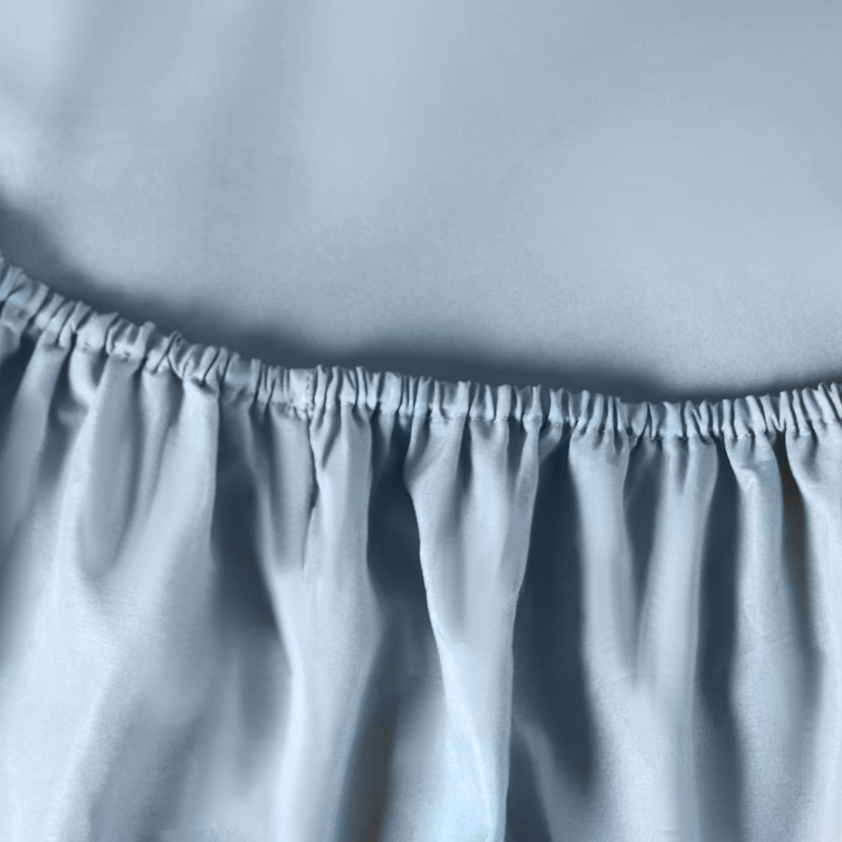 Brentfords Plain Fitted Bed Sheet, Blue - King>