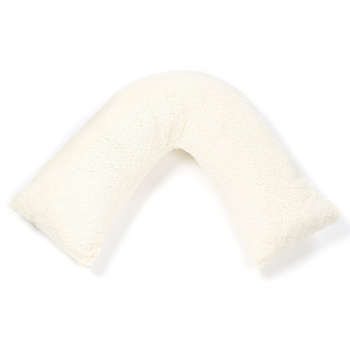 Huggleland Teddy V Shape Pillow - Cream>