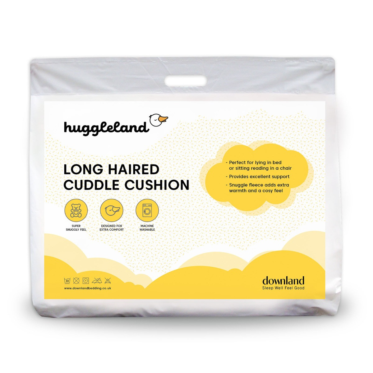 Huggleland Long Hair Cuddle Cushion - Pink>