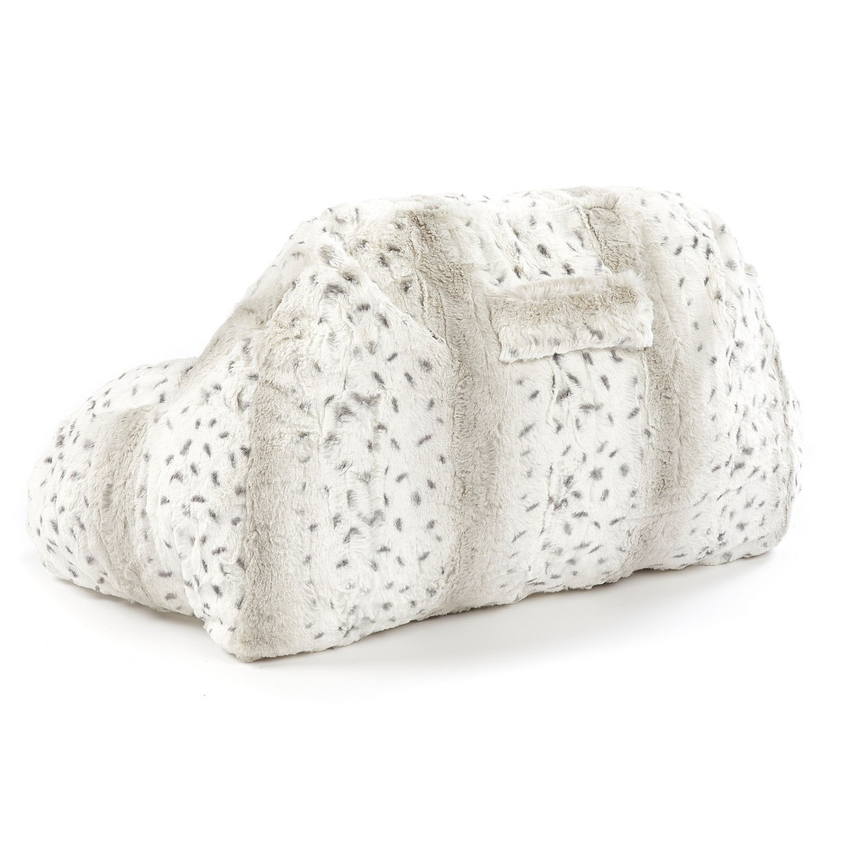 Huggleland Snow Leopard Cuddle Cushion - Grey>