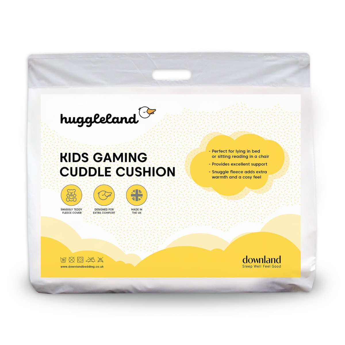 Huggleland Kids Cuddle Cushion Console - Charcoal>