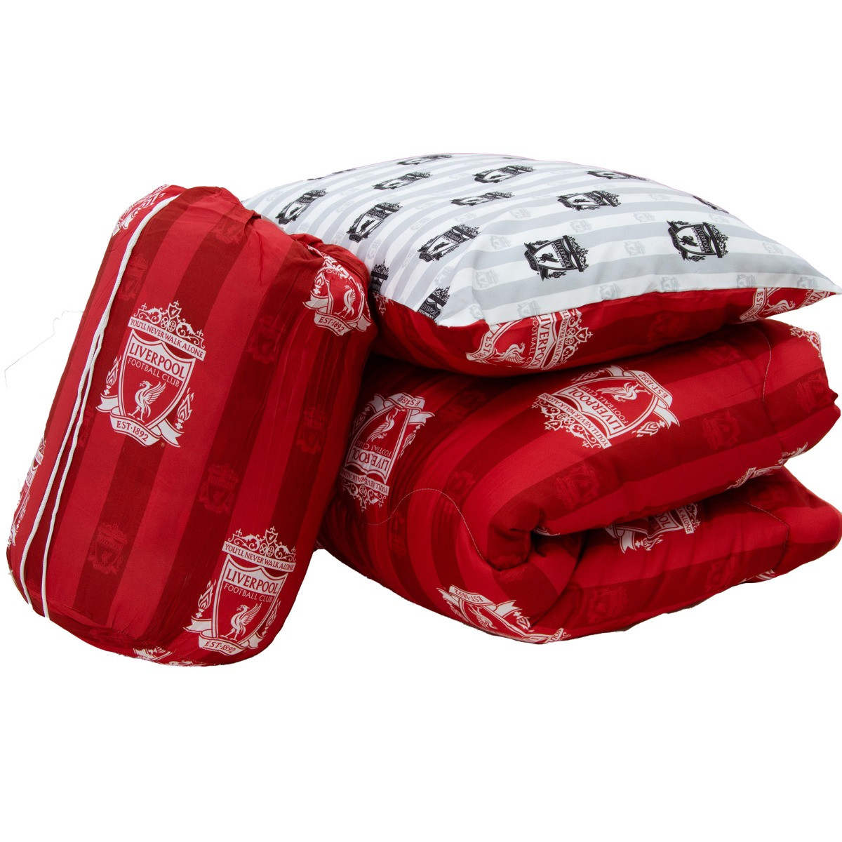 Liverpool Reversible Coverless 10.5 Tog Duvet - Red>