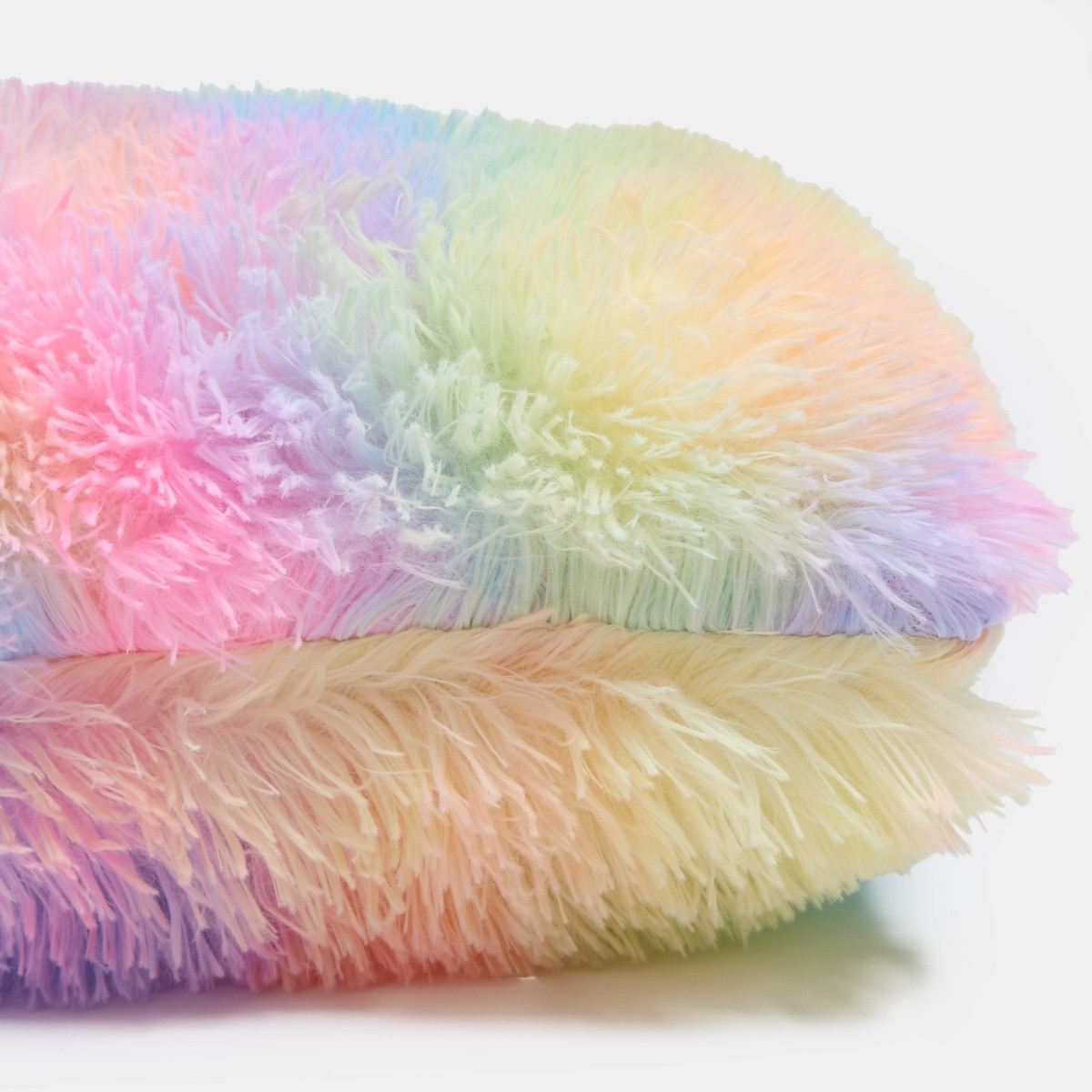 OHS Long Hair V Shape Pillow - Rainbow Tie Dye>