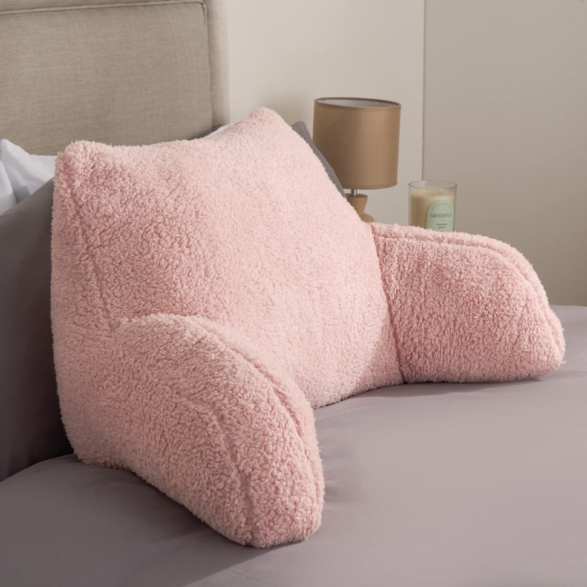 OHS Teddy Cuddle Cushion - Blush>