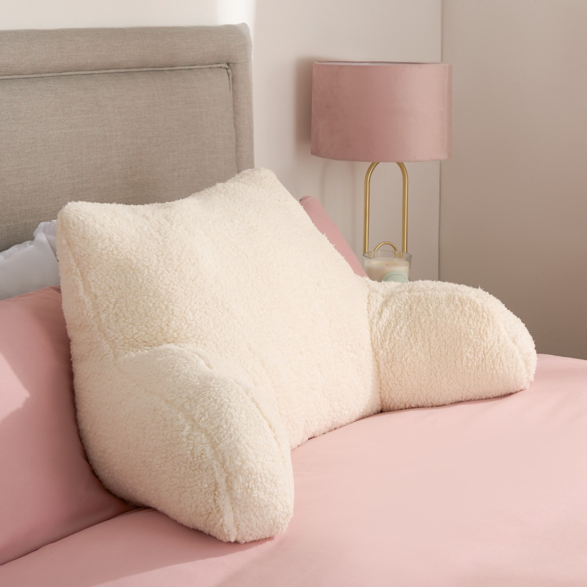 OHS Teddy Cuddle Cushion - Cream>