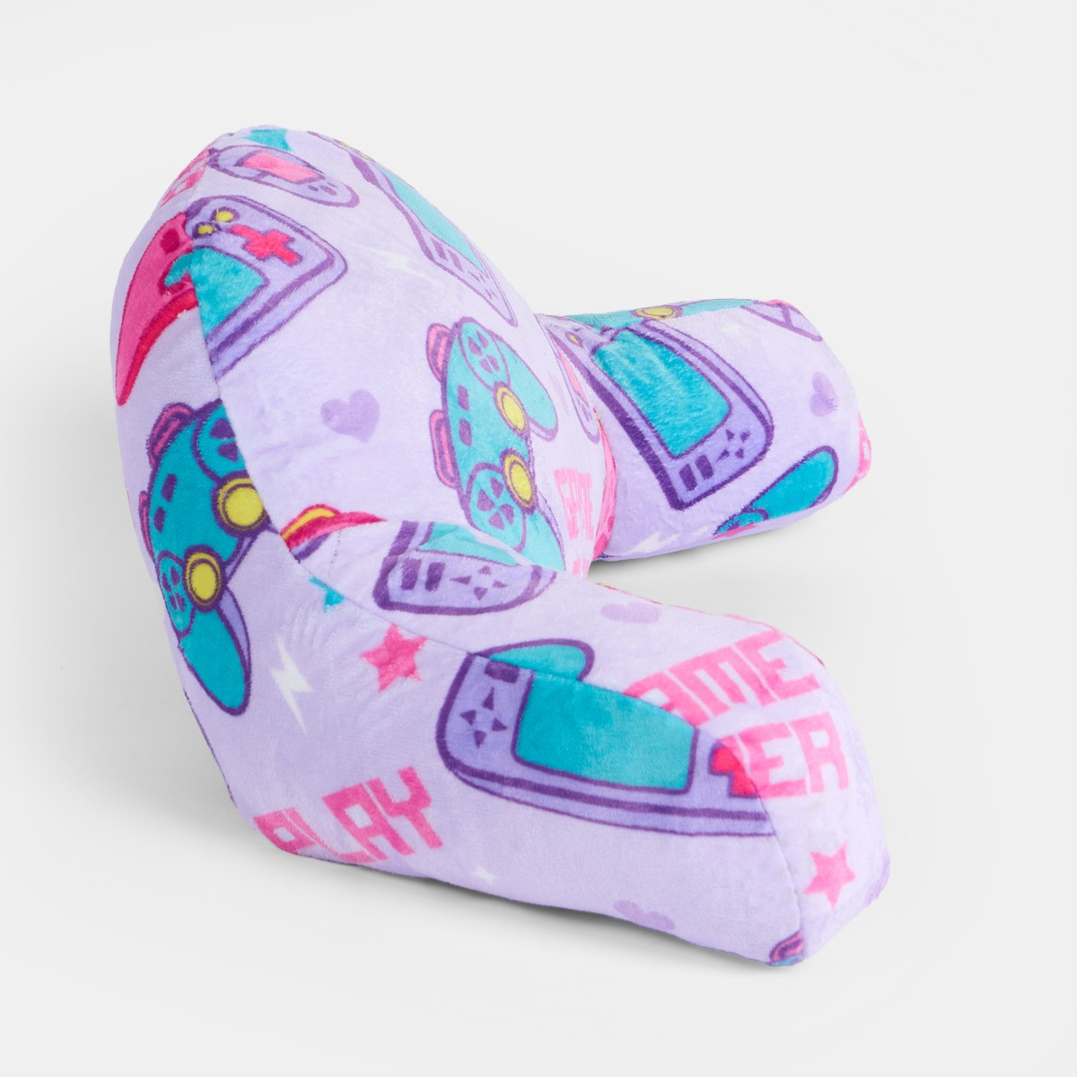 OHS Kids Gaming Fleece Cuddle Cushion - Lilac>