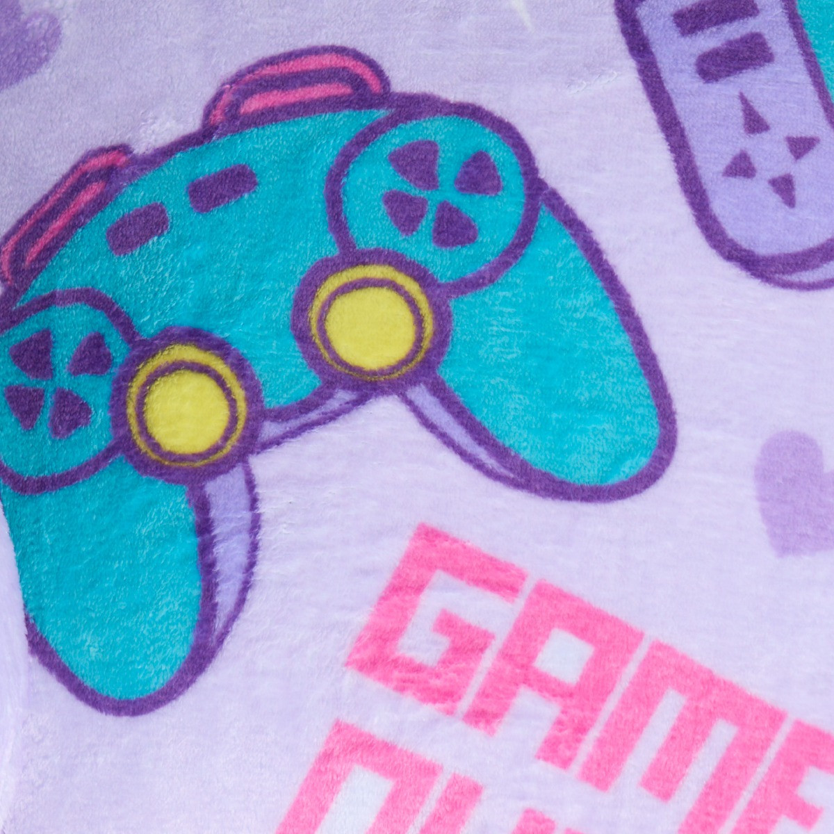 OHS Kids Gaming Fleece Cuddle Cushion - Lilac>